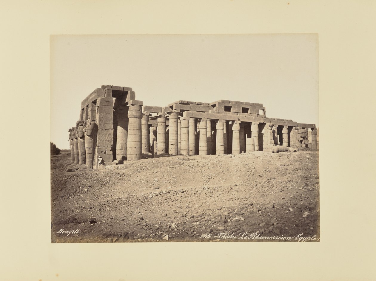 Theben. Rhamesséion (Egypten) af Félix Bonfils