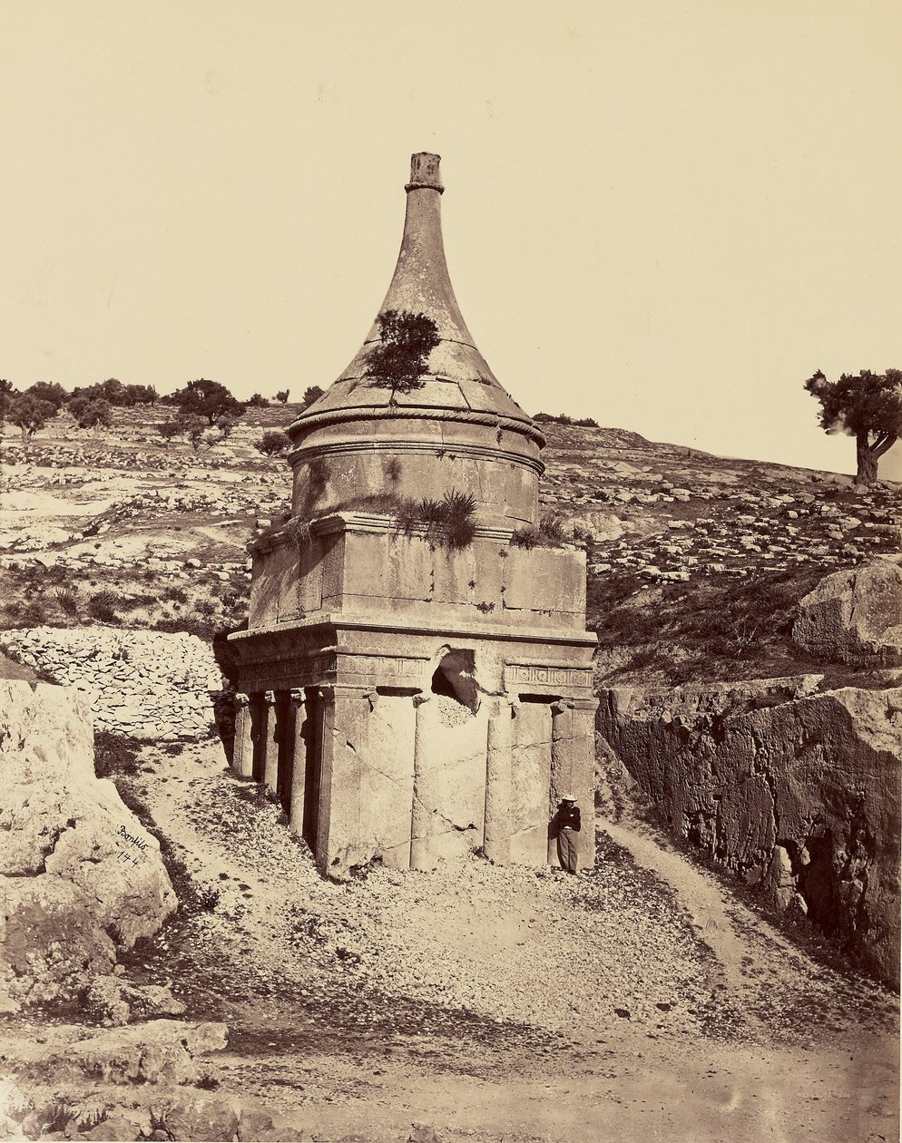 Absaloms grav - Jerusalem af Félix Bonfils