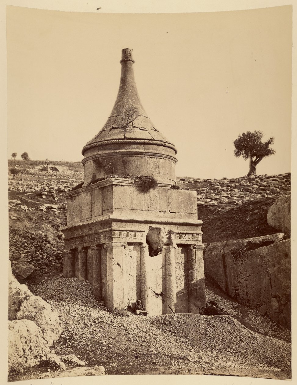 Absaloms grav, Palæstina af Félix Bonfils