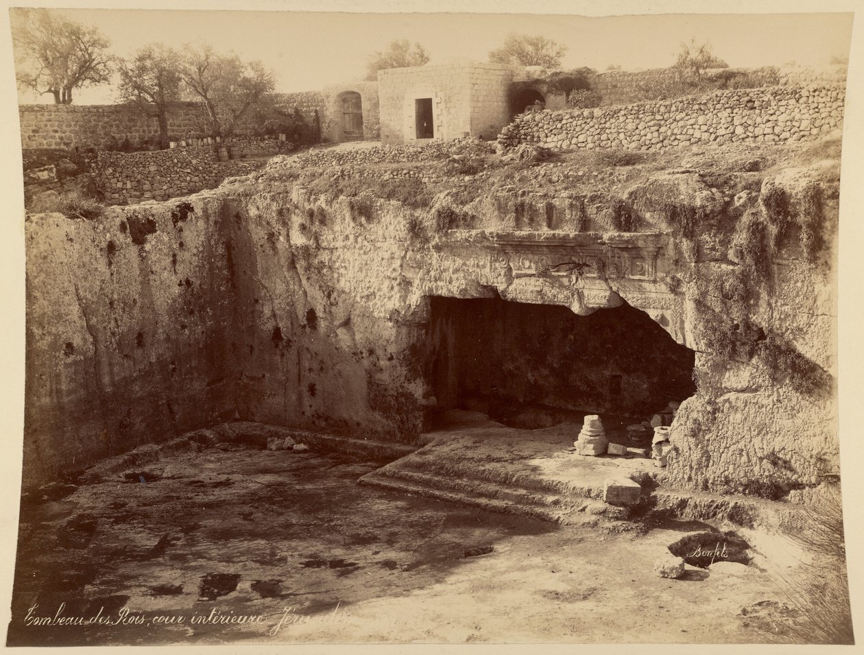 Kongernes Grav, indre gård, Jerusalem af Félix Bonfils