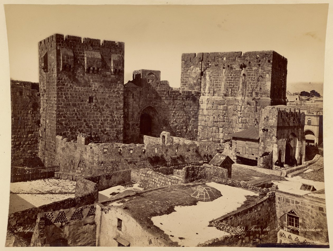 Davids tårn, Jerusalem af Félix Bonfils