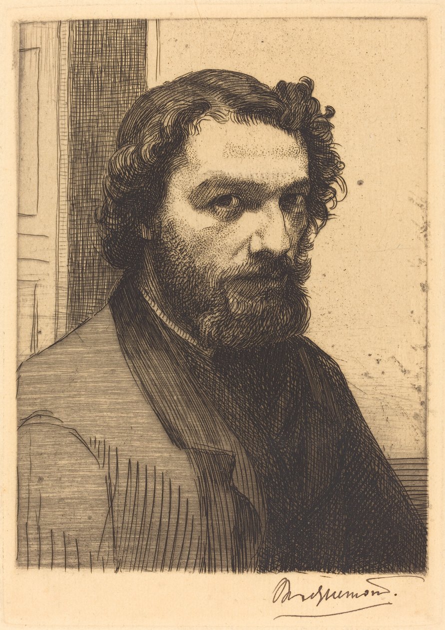 Alphonse Legros af Felix Bracquemond