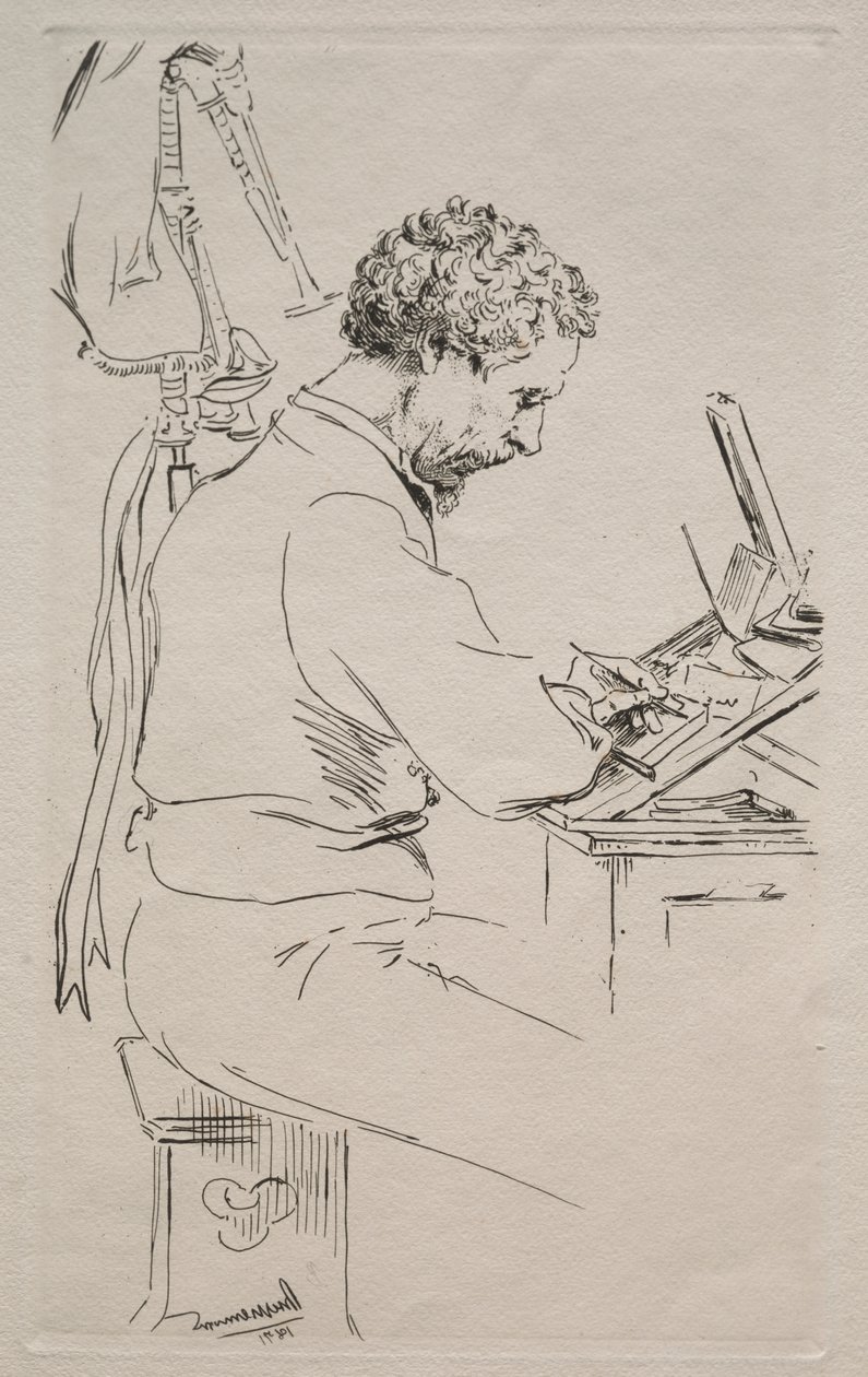 Charles Kean af Felix Bracquemond