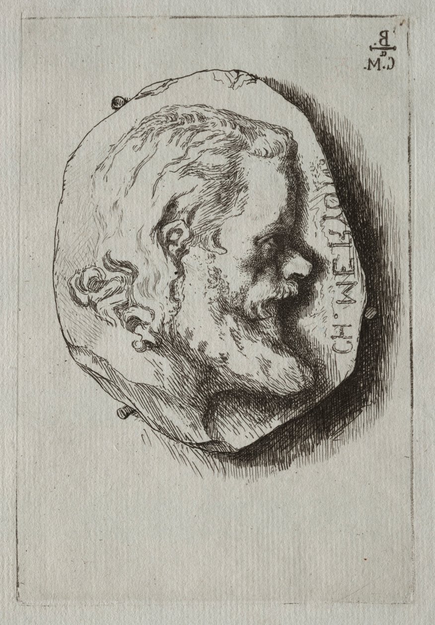 Charles Meryon, 1854. af Felix Bracquemond