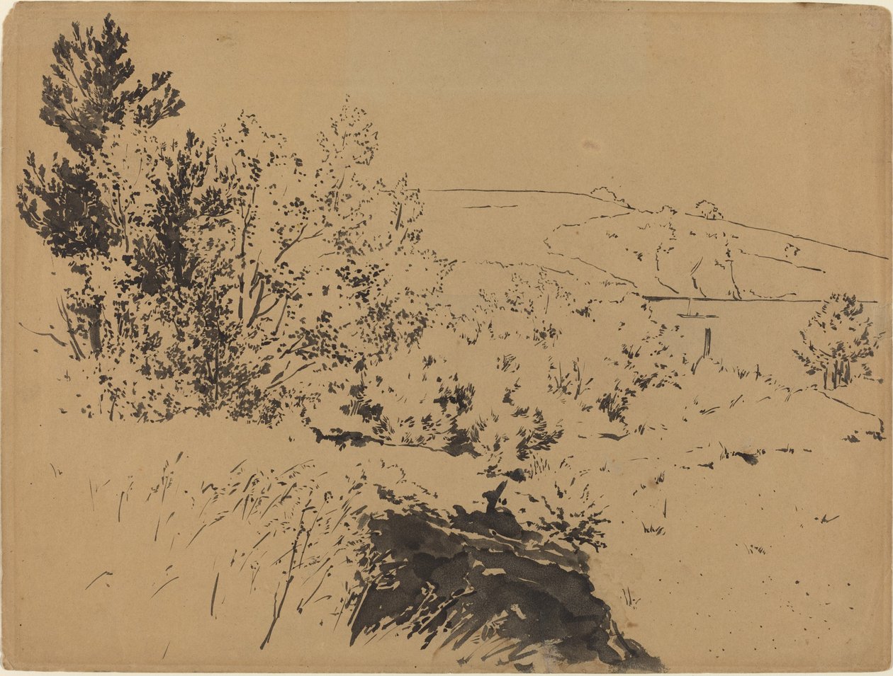 Kystlandskab af Felix Bracquemond