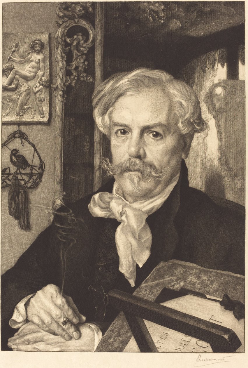 Edmond de Goncourt af Felix Bracquemond