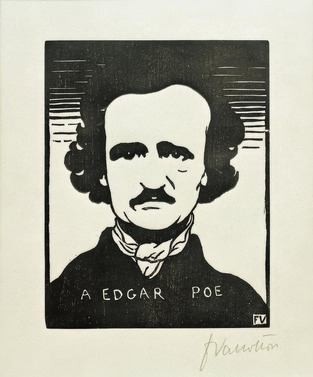 En Edgar Poe af Felix Edouard Vallotton