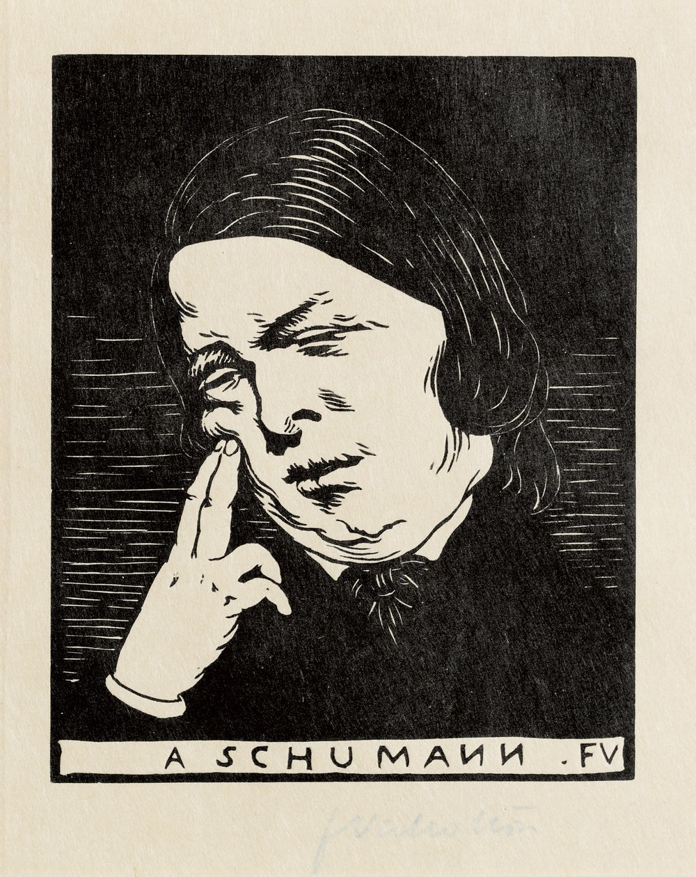 A Schumann, 1893 af Felix Edouard Vallotton