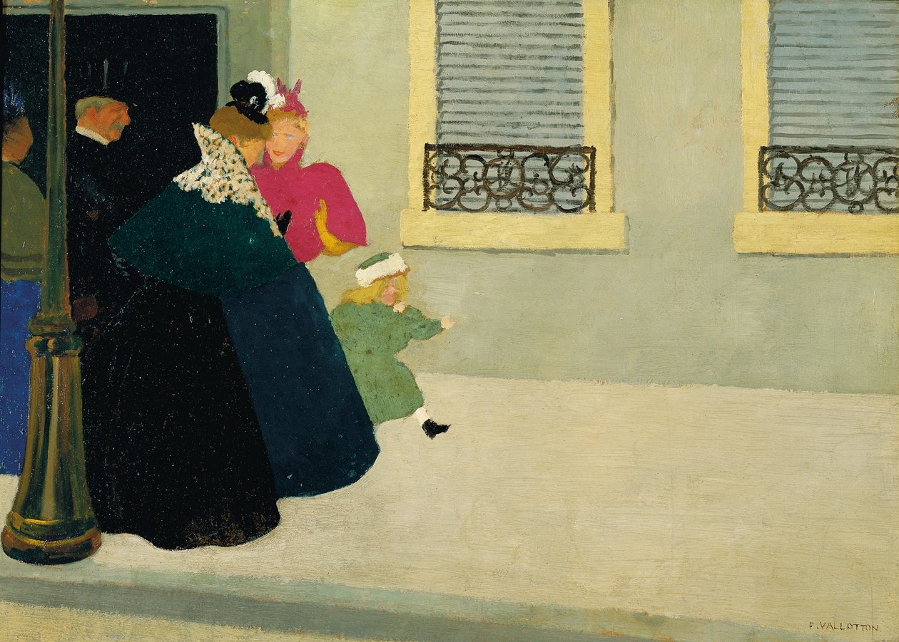 En gåtur, ca. 1895 af Felix Edouard Vallotton