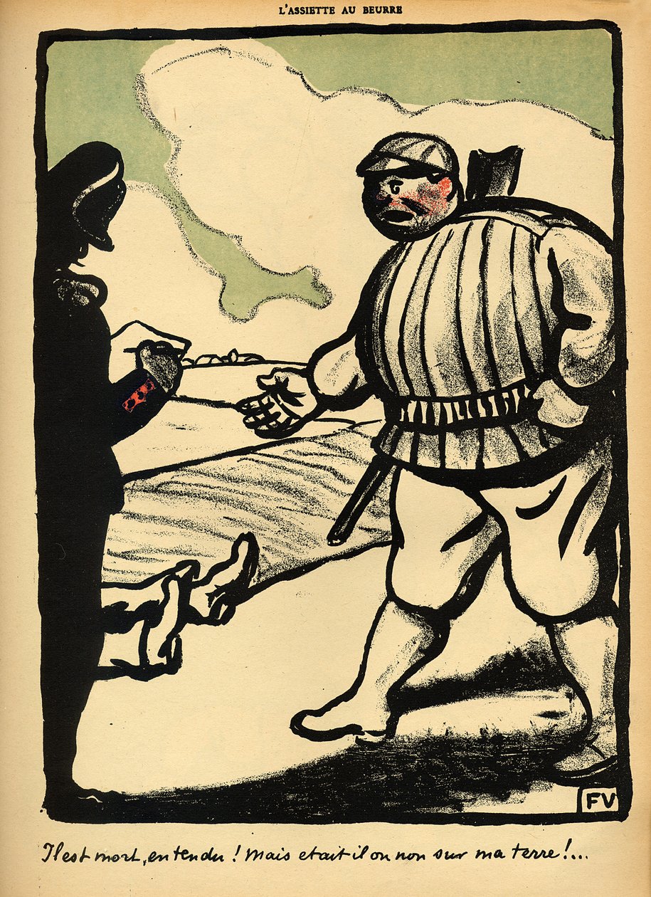 En godsejer dræber en vagabond, fra 