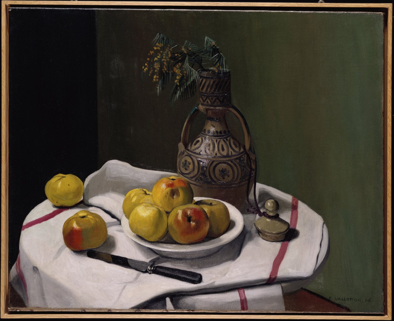Æbler og en marokkansk vase, 1914 af Felix Edouard Vallotton