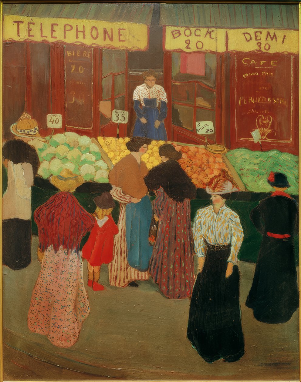 På markedet af Felix Edouard Vallotton