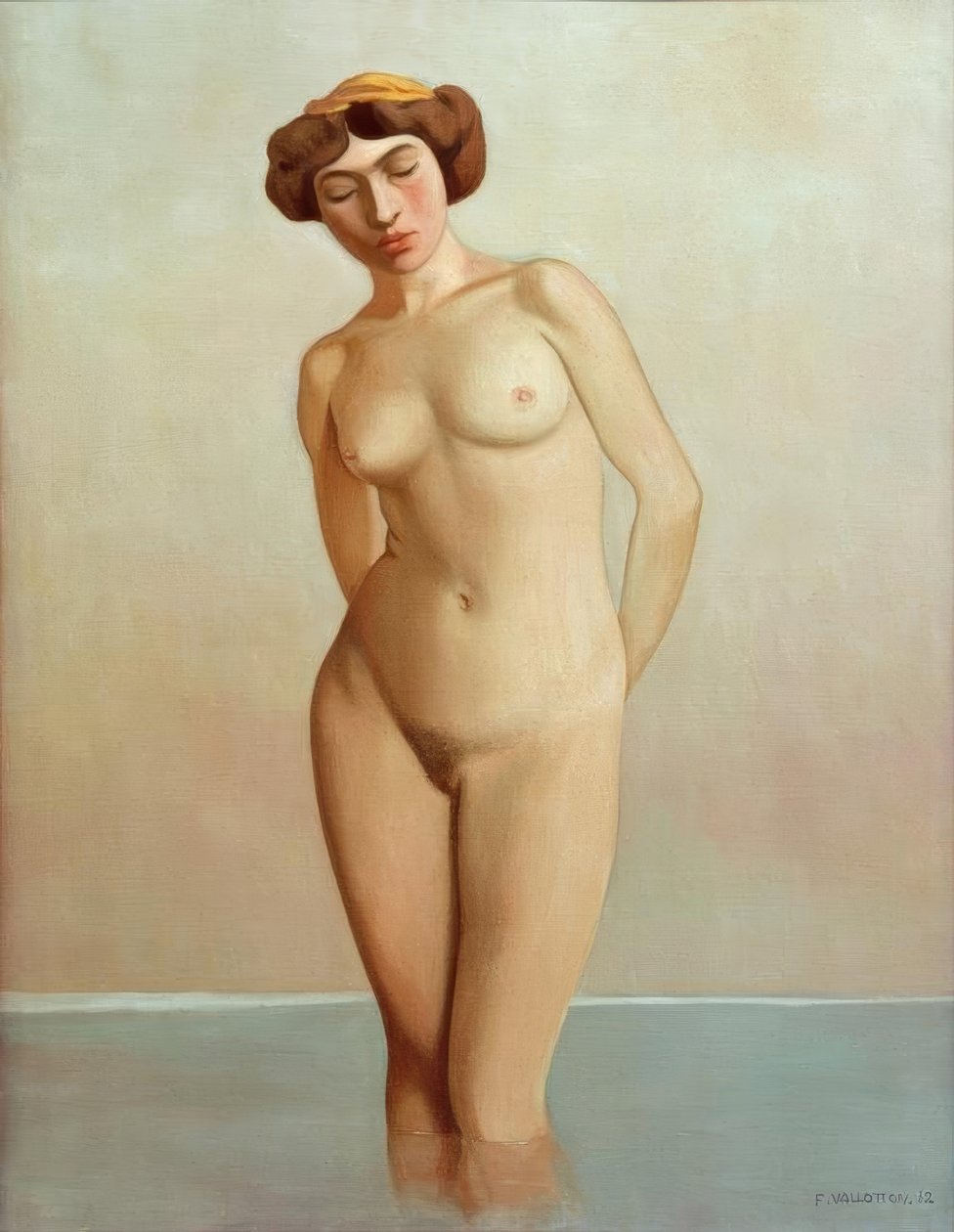Bade i vandet af Felix Edouard Vallotton