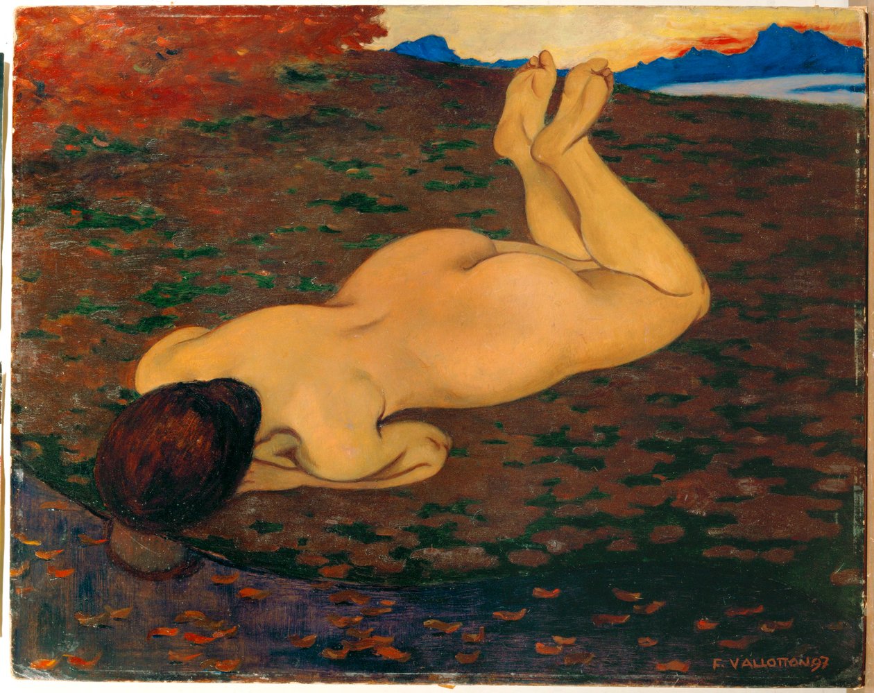 Badegæster eller kilden af Felix Edouard Vallotton