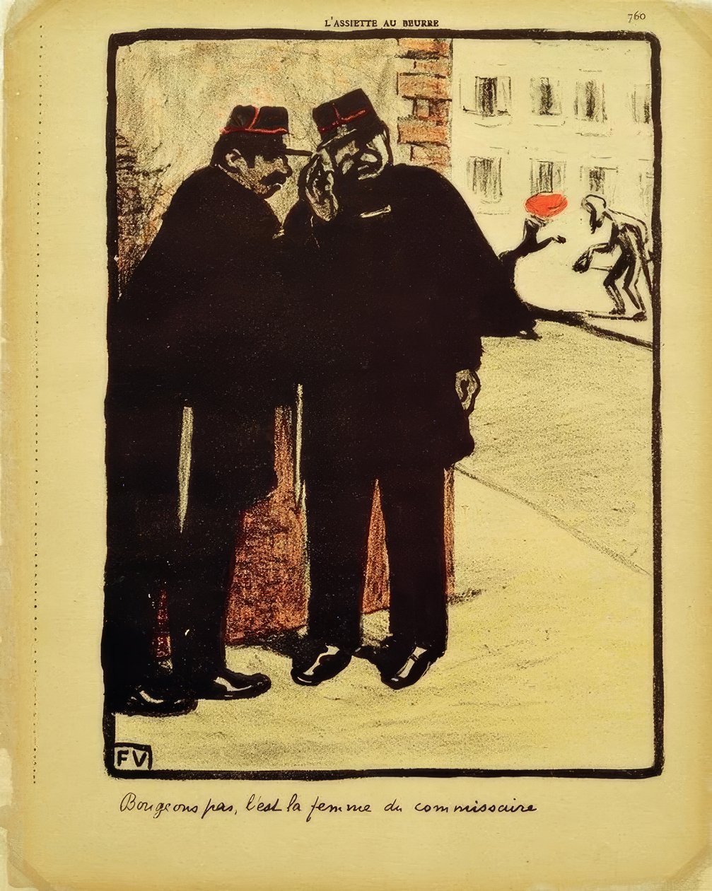 Lad os ikke flytte, det er kommissærens kone af Felix Edouard Vallotton