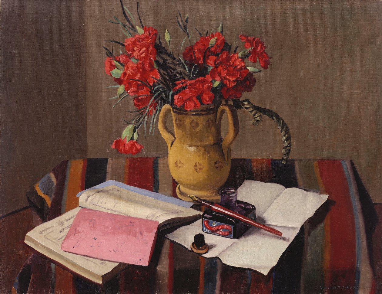 Nelliker og Regnskabsbøger, 1925 af Felix Edouard Vallotton