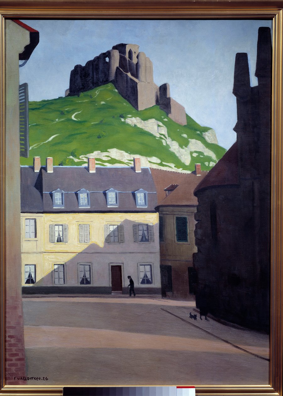 Chateau Gaillard i Les Andelys. Maleri af Felix Vallotton (1865 - 1925) af Felix Edouard Vallotton