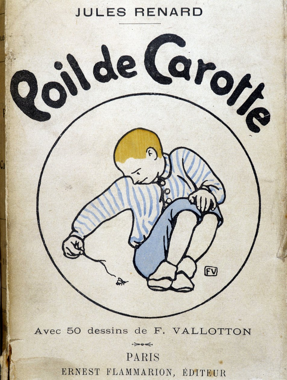 Cover "Carrot Head" af Jules Renard Paris, Ernest Flammarion (bogomslag) af Felix Edouard Vallotton