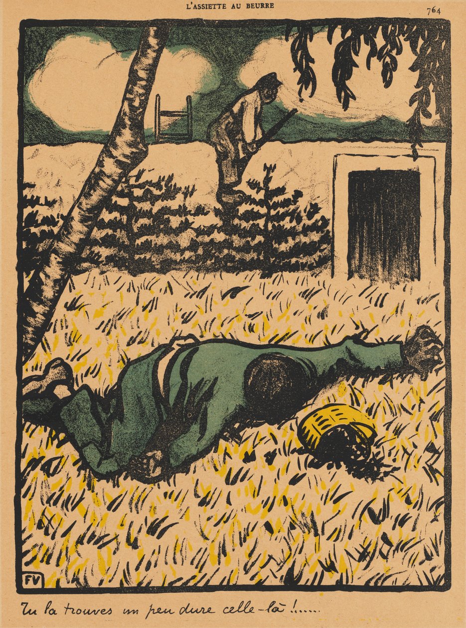 Crimes and Punishments VII, 764: Du vil opdage, at det er ret hårdt!, 1901. af Felix Edouard Vallotton