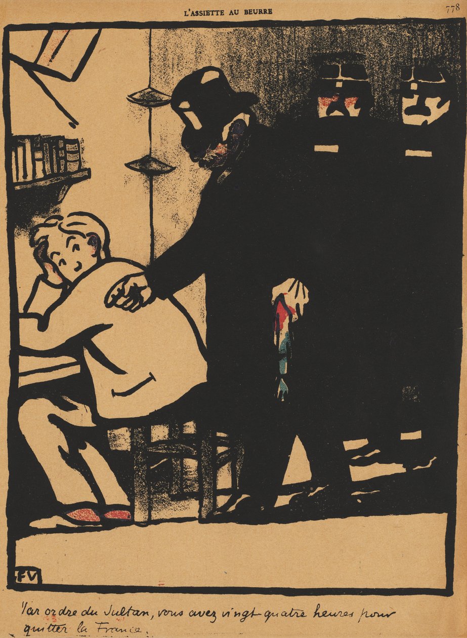 Forbrydelser og straffe XXI, 778: Efter ordre fra sultanen, 1869. af Felix Edouard Vallotton