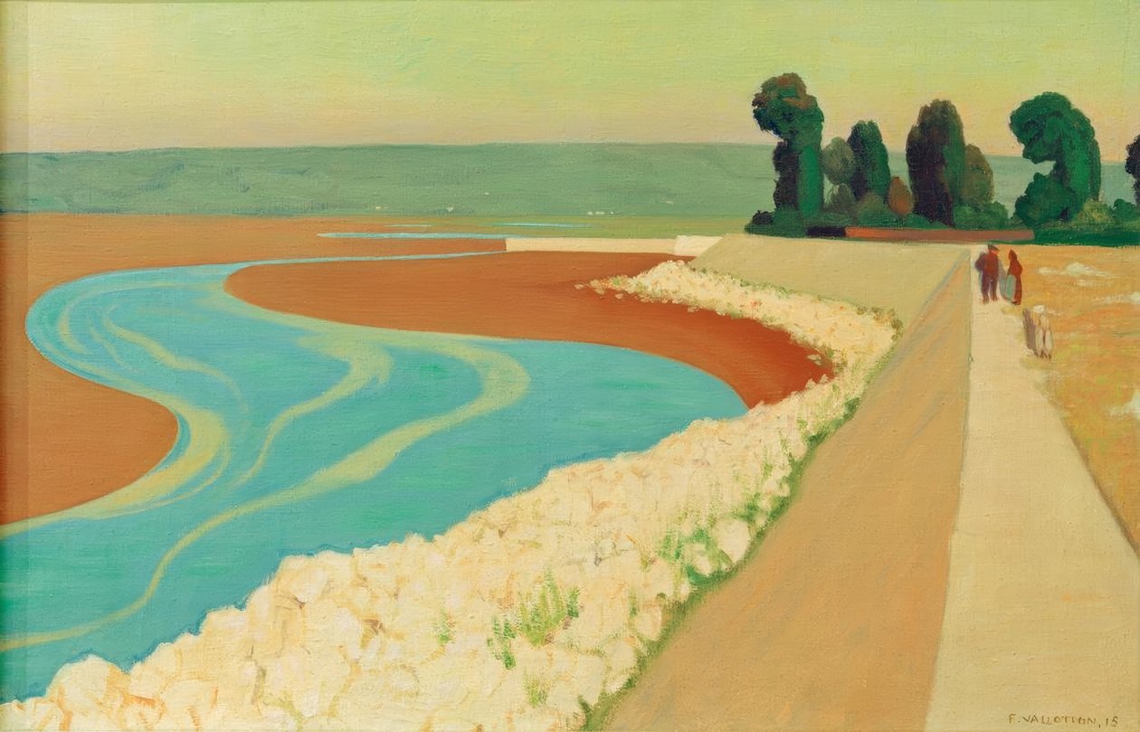 Honfleur dige af Felix Edouard Vallotton