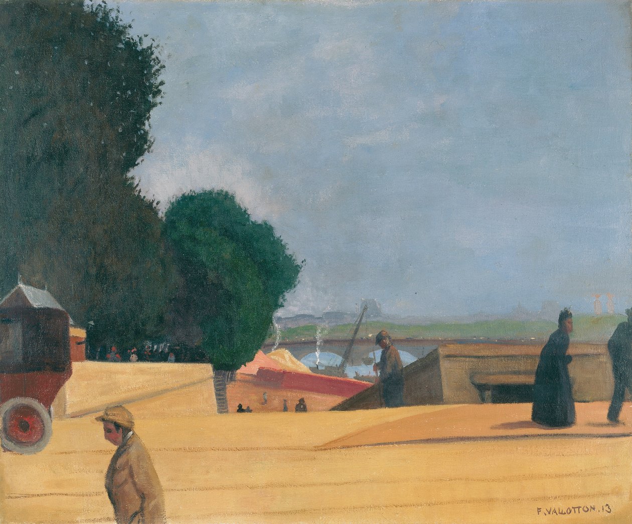 Indgang til Pont de l"Alma, 1913 af Felix Edouard Vallotton