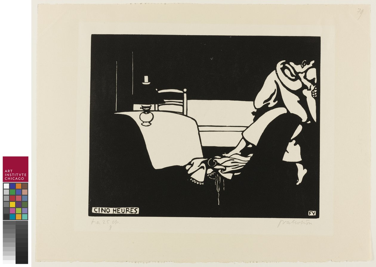 Five O"Clock, plade syv fra Intimacies, 1898 af Felix Edouard Vallotton