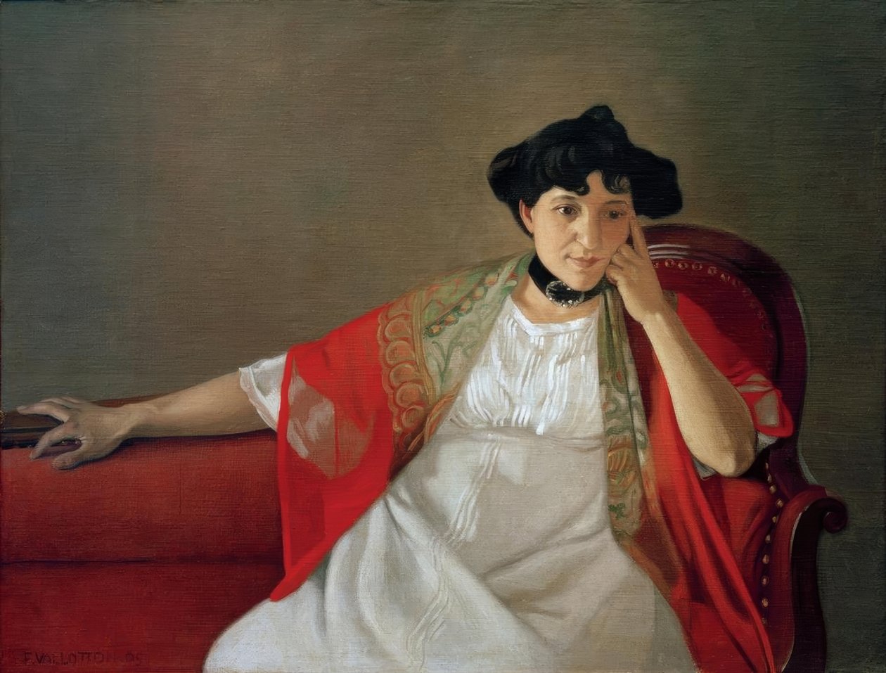 Gabrielle Vallotton af Felix Edouard Vallotton