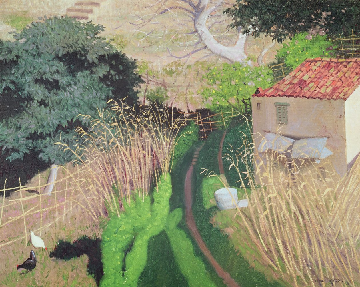 Hus og rør, c.1921-24 af Felix Edouard Vallotton