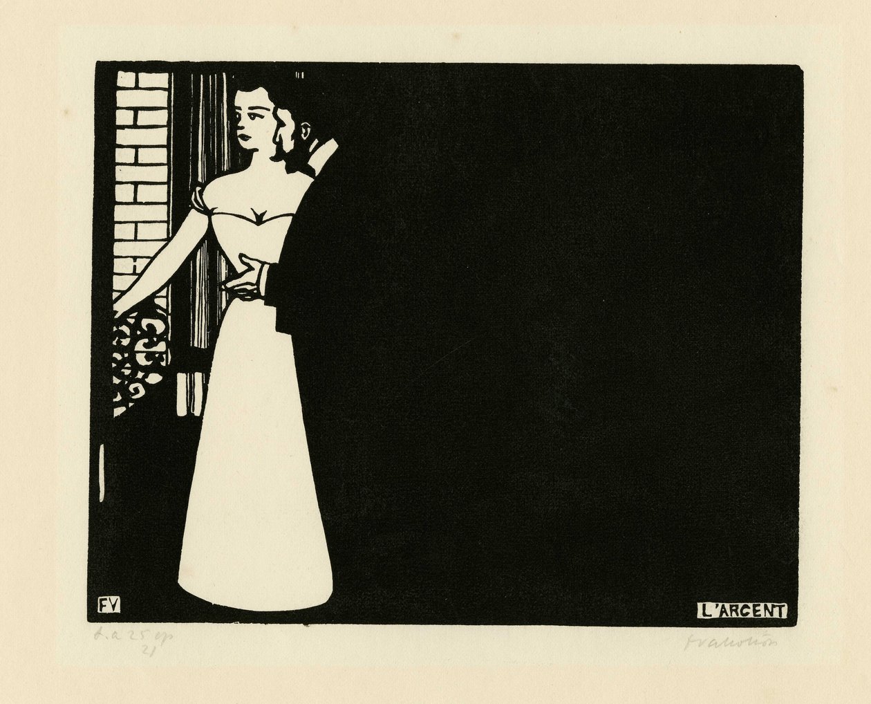 Intimitet V: Money Intimacy V: Money, 1898. af Felix Edouard Vallotton