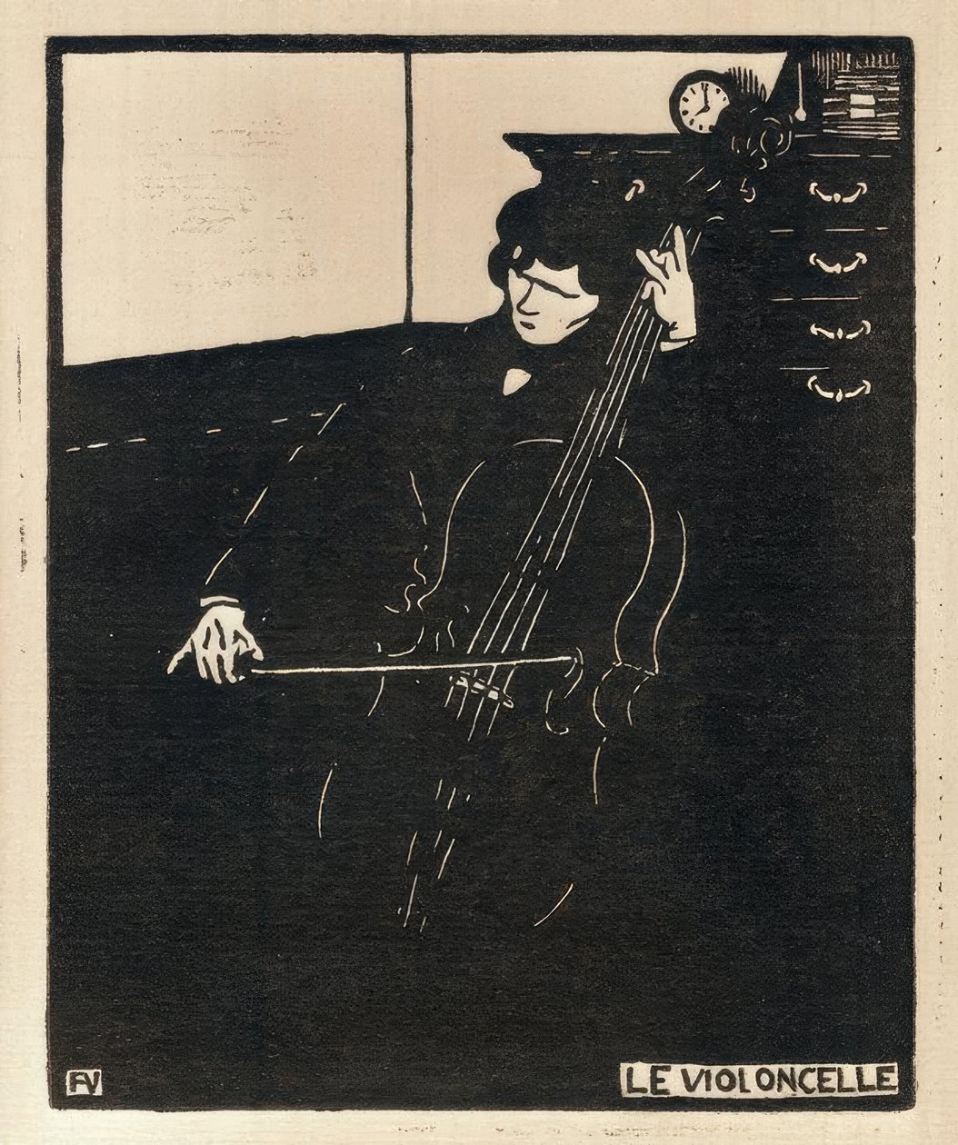 VIOLINCEL af Felix Edouard Vallotton