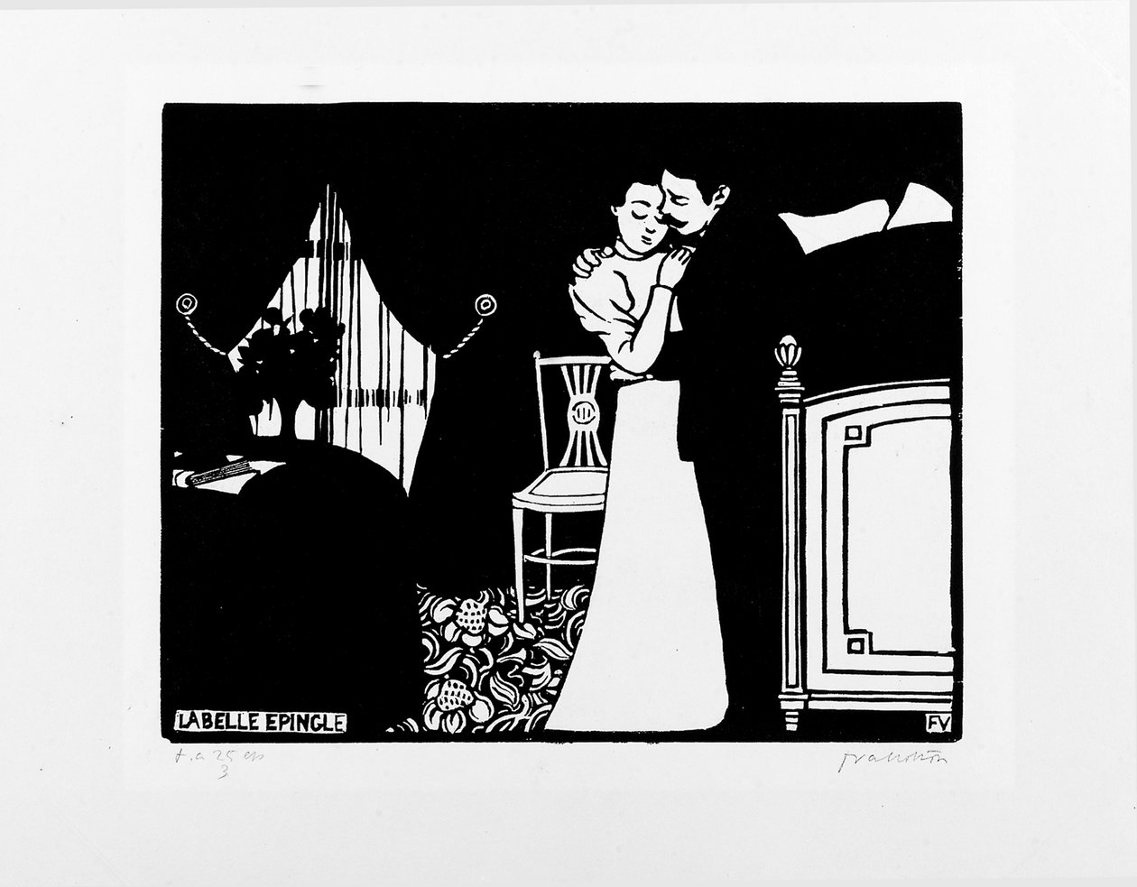Den smukke hårnål, 1897-98 af Felix Edouard Vallotton
