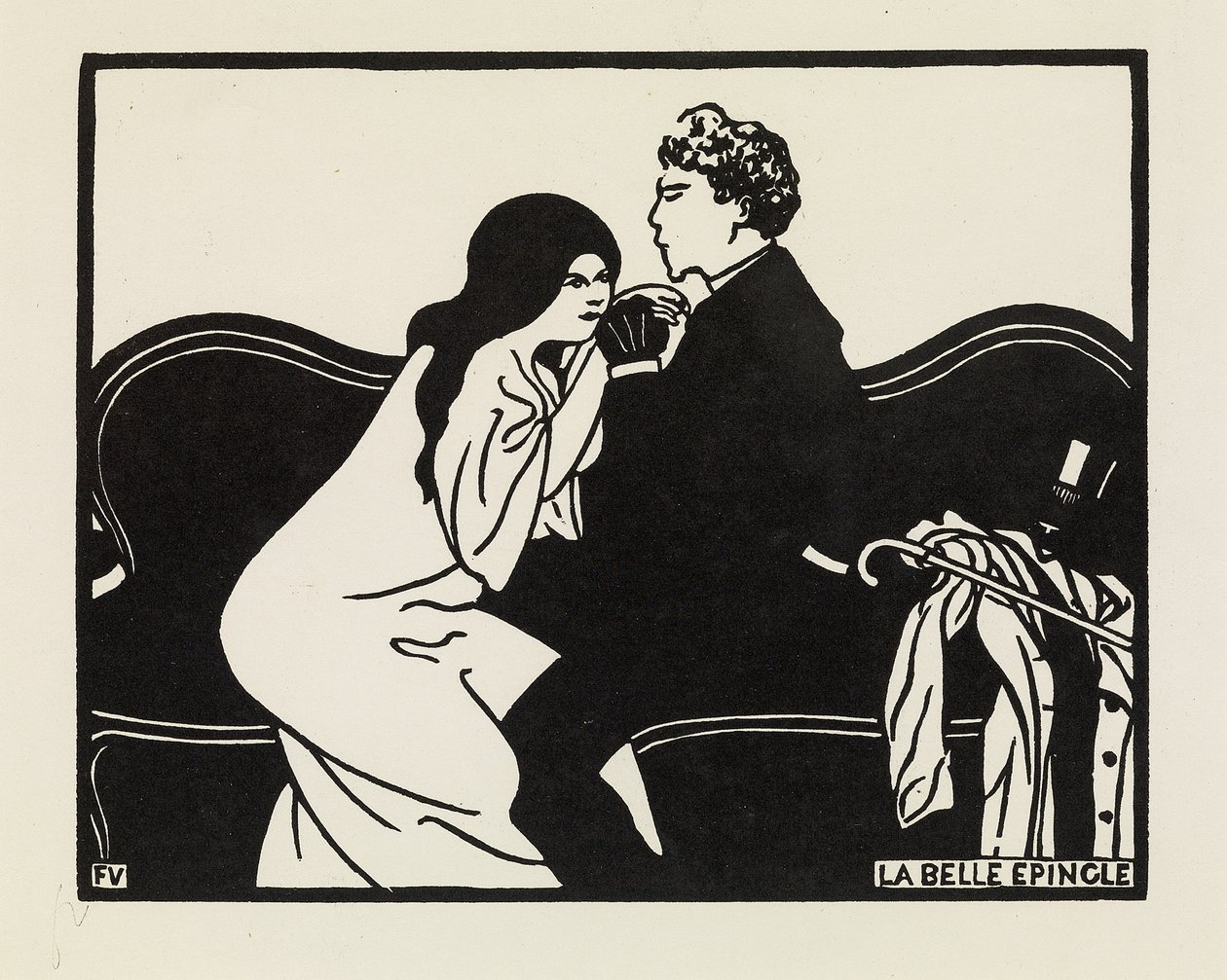 Den smukke hårnål, 1897 af Felix Edouard Vallotton