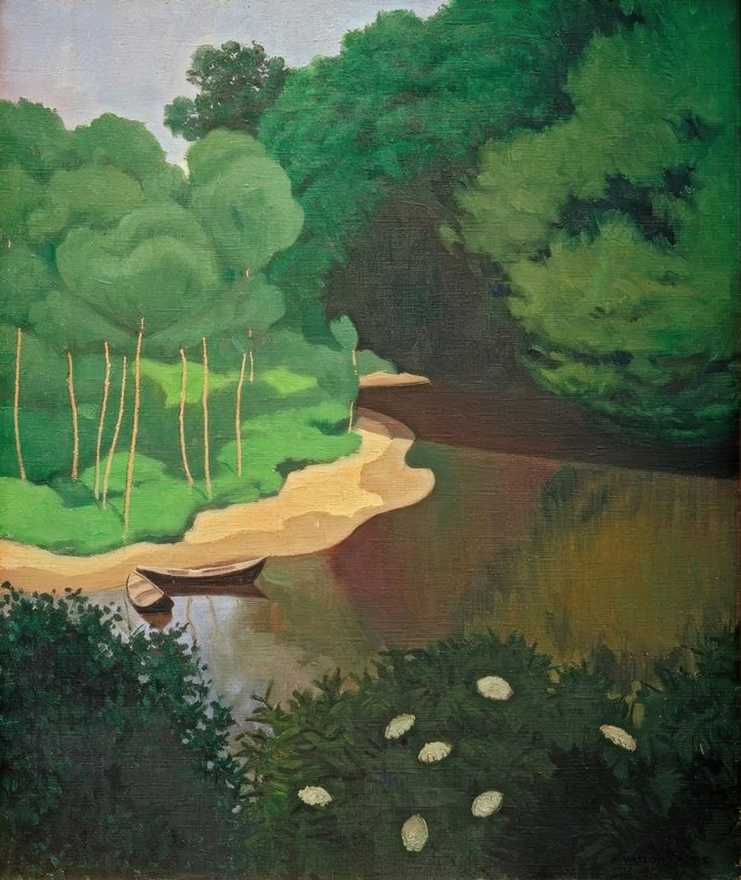 Dordogne ved Carennac af Felix Edouard Vallotton