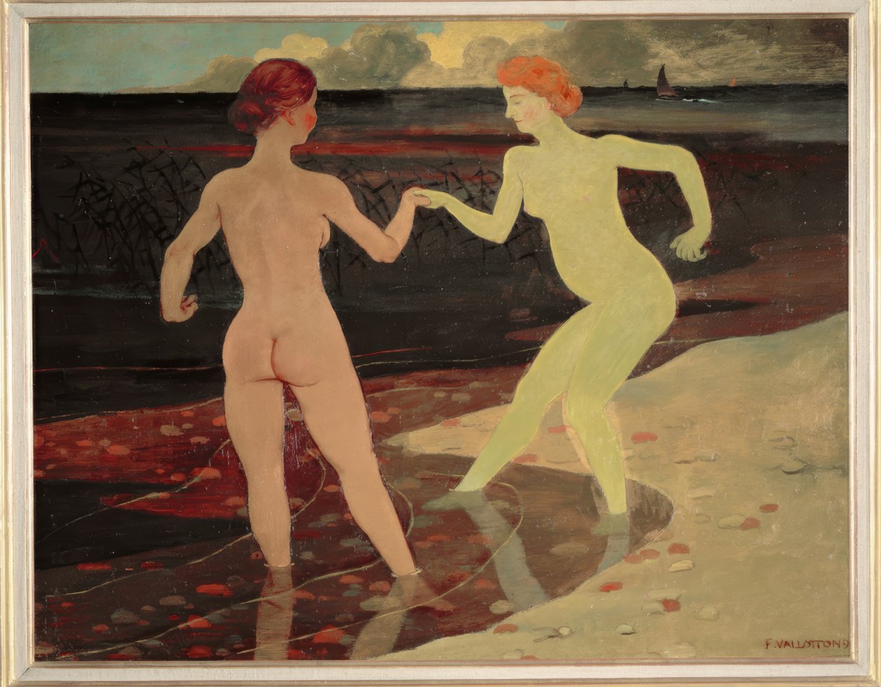 Fruen og tjenestepigen af Felix Edouard Vallotton