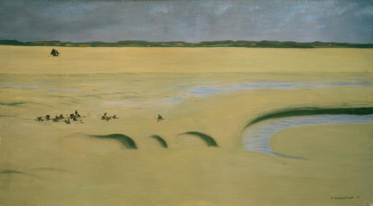 Mudderet, den stormfulde himmel af Felix Edouard Vallotton