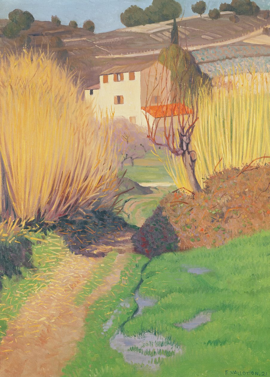 Landskab ved Lagnes, 1921 af Felix Edouard Vallotton