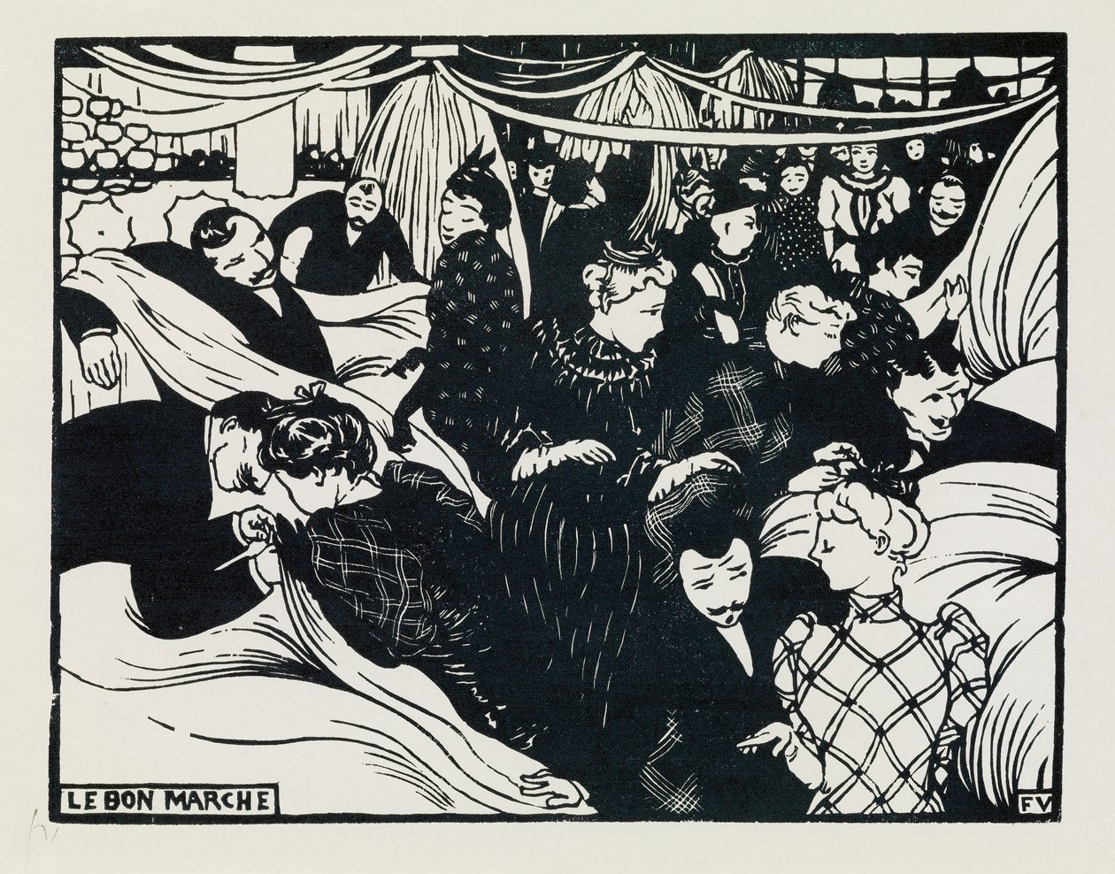 Det gode marked, 1893 af Felix Edouard Vallotton