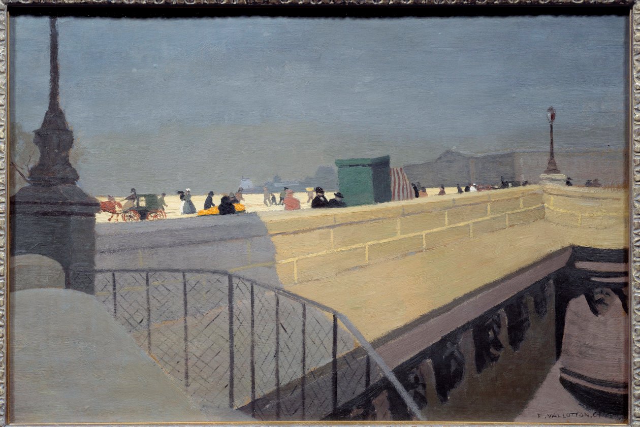 Pont Neuf i Paris Maleri af Felix Vallotton (1865-1925) 1901 søn. 0,38x0,57 m Winterthur. Kunstmuseum af Felix Edouard Vallotton