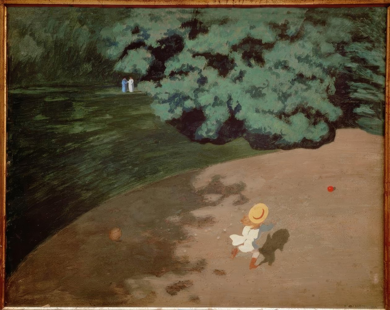 Den røde ballon af Felix Edouard Vallotton