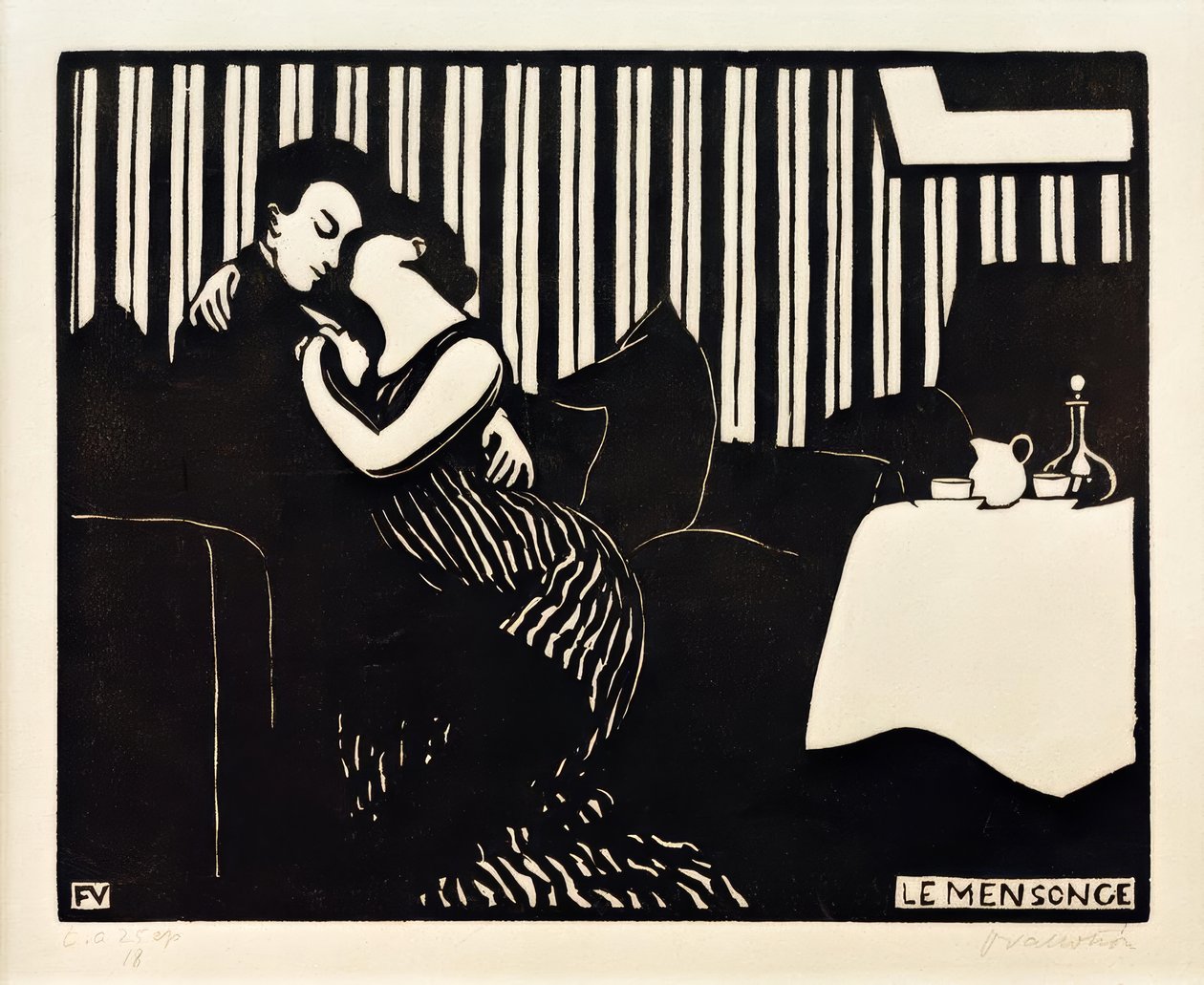 Løgnen af Felix Edouard Vallotton