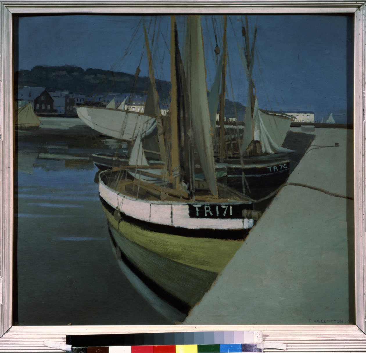 ""Havnen"" (Havnen) Maleri af Felix Edouard Vallotton (1865-1925) 1901 (nabis) Moskva. Pushkin Museum of Fine Arts af Felix Edouard Vallotton