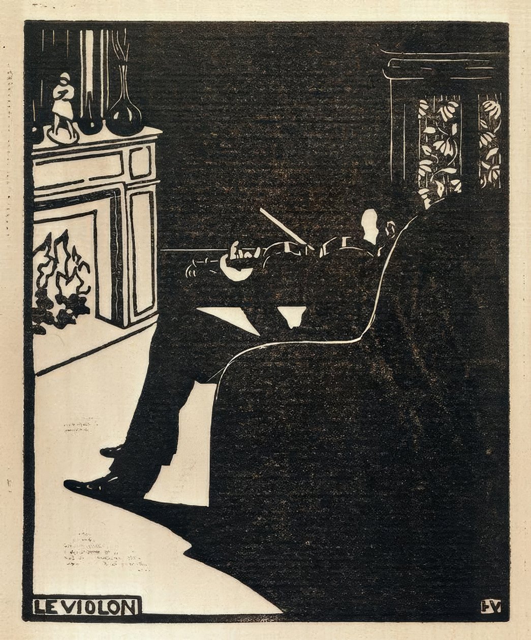 Violinen af Felix Edouard Vallotton