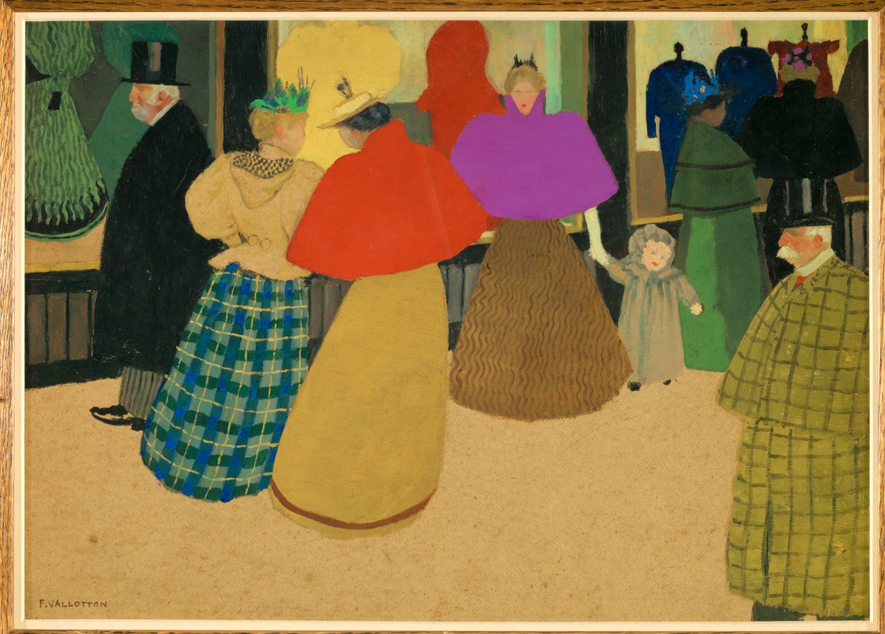 Les Passants af Felix Edouard Vallotton