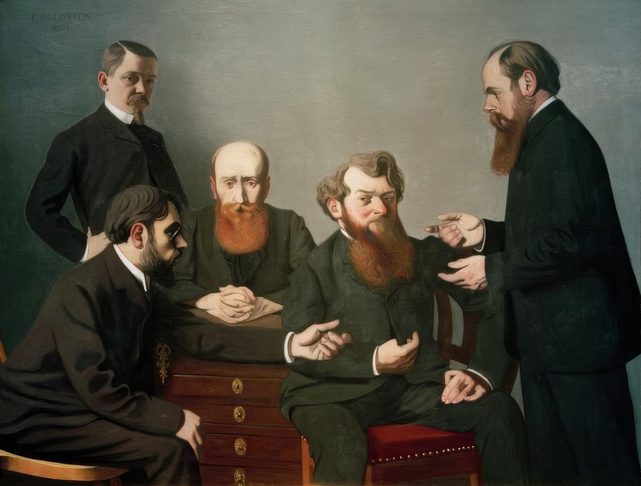 De fem malere af Felix Edouard Vallotton