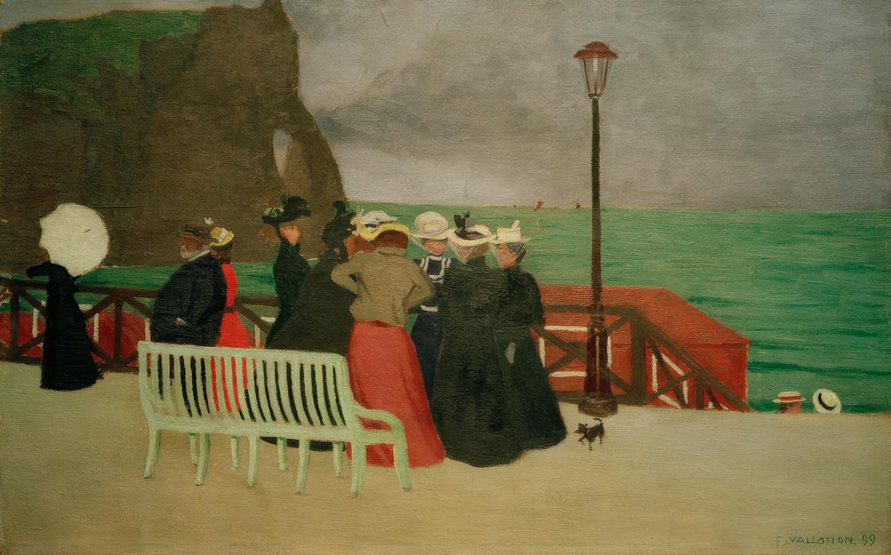 Tavlerne i Etretat af Felix Edouard Vallotton