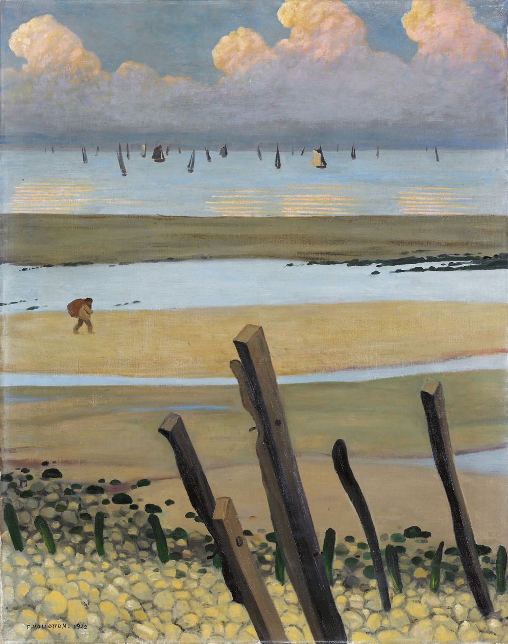 Lavvande ved Villerville, 1922 af Felix Edouard Vallotton