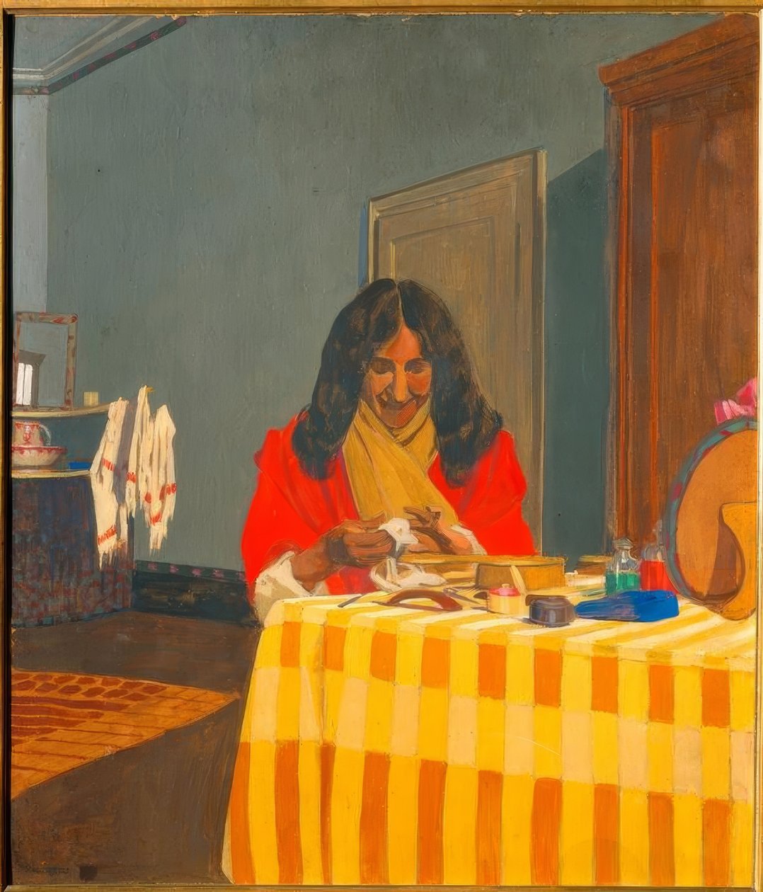 Madame Félix Vallotton af Felix Edouard Vallotton