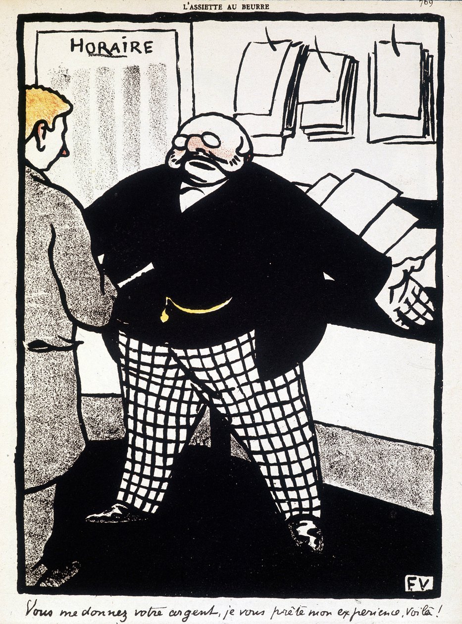 Penge og bankvirksomhed af Félix Vallotton - i "" L