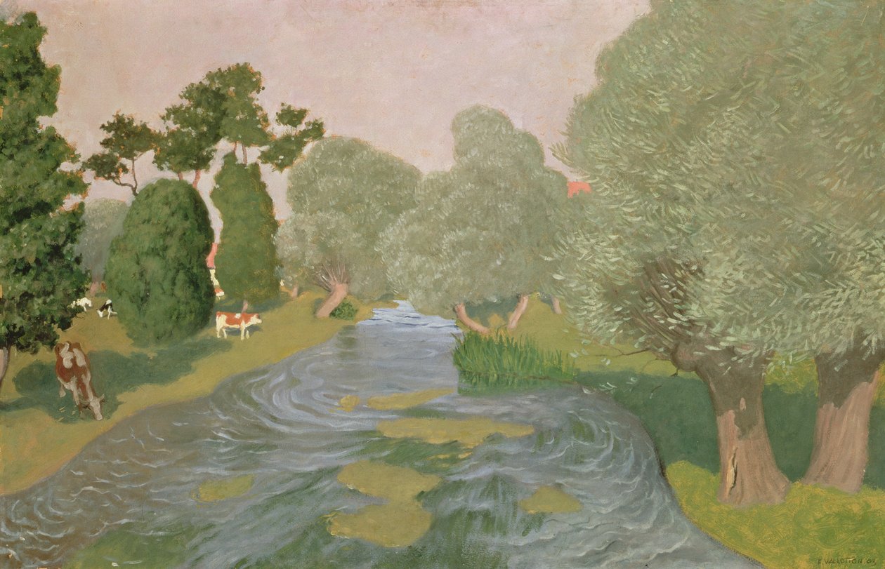 Landskab i Normandiet af Felix Edouard Vallotton